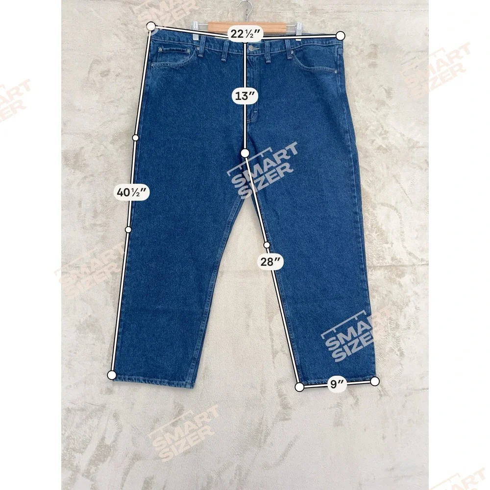 NWT Wrangler Authentics Jeans Mens 44x29 Blue Straight Fit Stretch Casual‎ Pants